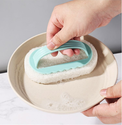 Stain removal and cleaning sponge brush