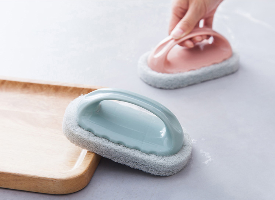 Stain removal and cleaning sponge brush