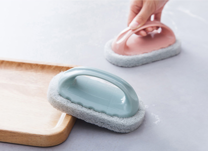 Stain removal and cleaning sponge brush