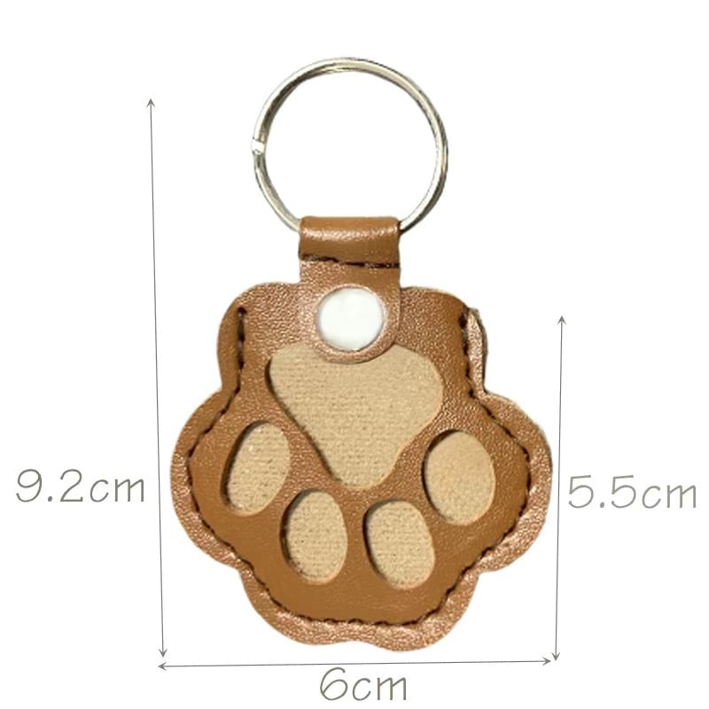 🐾Pet Paw Shaped Leather Keychain